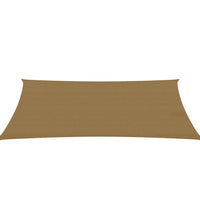 Sonnensegel 160 g/m² Taupe 3x5 m HDPE