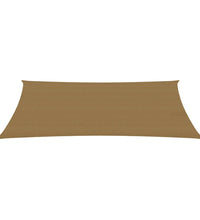 Sonnensegel 160 g/m² Taupe 5x8 m HDPE