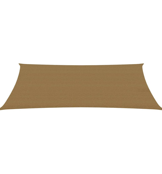 Sonnensegel 160 g/m² Taupe 5x8 m HDPE