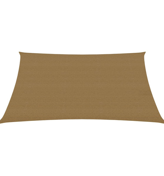 Sonnensegel 160 g/m² Taupe 6x7 m HDPE