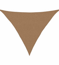 Sonnensegel 160 g/m² Taupe 2,5x2,5x3,5 m HDPE