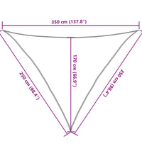 Sonnensegel 160 g/m² Taupe 2,5x2,5x3,5 m HDPE
