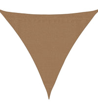 Sonnensegel 160 g/m² Taupe 3,6x3,6x3,6 m HDPE