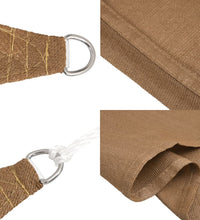 Sonnensegel 160 g/m² Taupe 3x4x4 m HDPE