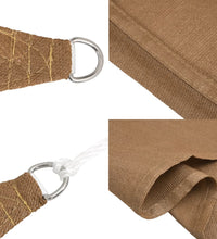 Sonnensegel 160 g/m² Taupe 6x6x6 m HDPE