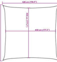 Sonnensegel 160 g/m² Dunkelgrün 5x5 m HDPE