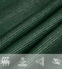 Sonnensegel 160 g/m² Dunkelgrün 7x7 m HDPE