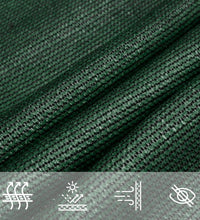 Sonnensegel 160 g/m² Dunkelgrün 5x6 m HDPE