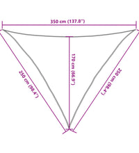Sonnensegel 160 g/m² Dunkelgrün 2,5x2,5x3,5 m HDPE