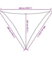 Sonnensegel 160 g/m² Dunkelgrün 3x3x4,2 m HDPE