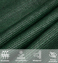 Sonnensegel 160 g/m² Dunkelgrün 3x3x4,2 m HDPE
