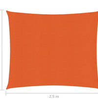 Sonnensegel 160 g/m² Orange 2x2,5 m HDPE