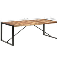 Esstisch 220x100x75 cm Massivholz