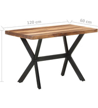 Esstisch 120x60x75 cm Massivholz Honigfarben