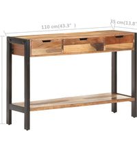 Sideboard 110x35x75 cm Massivholz