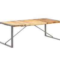 Esstisch 220x100x75 cm Raues Mango-Massivholz