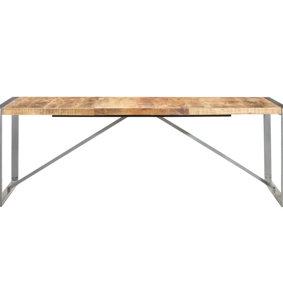 Esstisch 220x100x75 cm Raues Mango-Massivholz