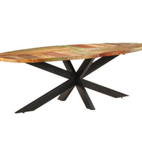 Esstisch 240x100x75 cm Altholz Massiv
