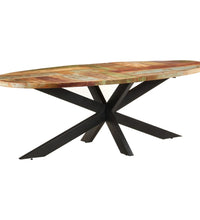 Esstisch 240x100x75 cm Altholz Massiv