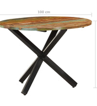 Esstisch Rund 100x100x75 cm Altholz Massiv
