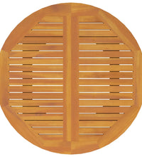 Gartentisch Ø110x75 cm Massivholz Akazie