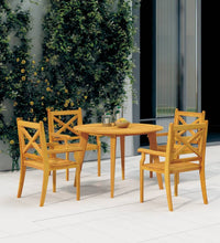 Gartentisch Ø110x75 cm Massivholz Akazie