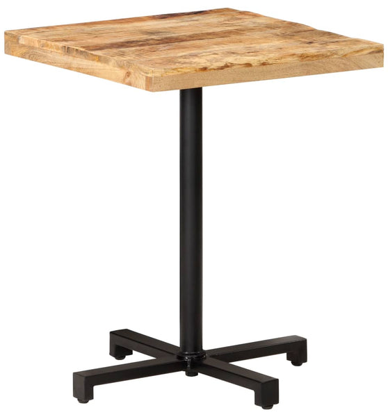 Bistrotisch Quadratisch 60x60x75 cm Raues Mangoholz