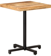 Bistrotisch Quadratisch 60x60x75 cm Raues Mangoholz