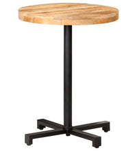 Bistrotisch Rund Ø60x75 cm Raues Mangoholz
