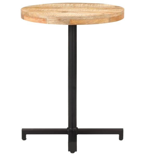Bistrotisch Rund Ø60x75 cm Raues Mangoholz