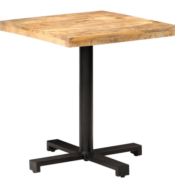 Bistrotisch Quadratisch 70x70x75 cm Raues Mangoholz