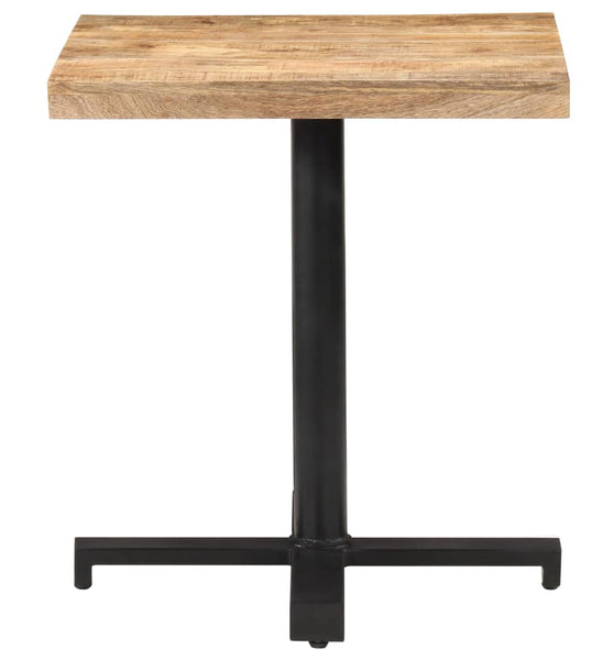 Bistrotisch Quadratisch 70x70x75 cm Raues Mangoholz