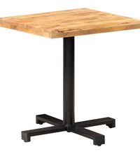 Bistrotisch Quadratisch 70x70x75 cm Raues Mangoholz