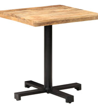 Bistrotisch Quadratisch 70x70x75 cm Raues Mangoholz