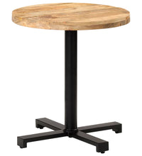 Bistrotisch Rund Ø70x75 cm Raues Mangoholz
