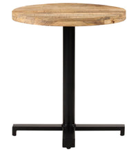 Bistrotisch Rund Ø70x75 cm Raues Mangoholz