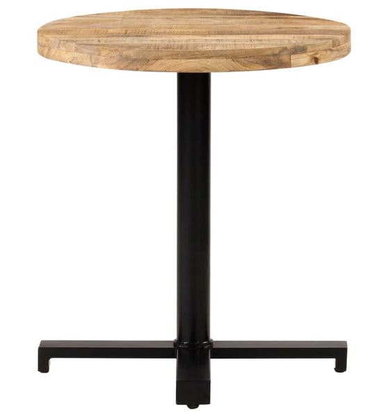 Bistrotisch Rund Ø70x75 cm Raues Mangoholz