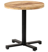 Bistrotisch Rund Ø70x75 cm Raues Mangoholz