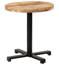 Bistrotisch Rund Ø70x75 cm Raues Mangoholz