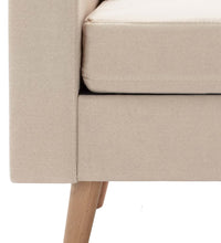 2-tlg. Sofagarnitur Stoff Creme