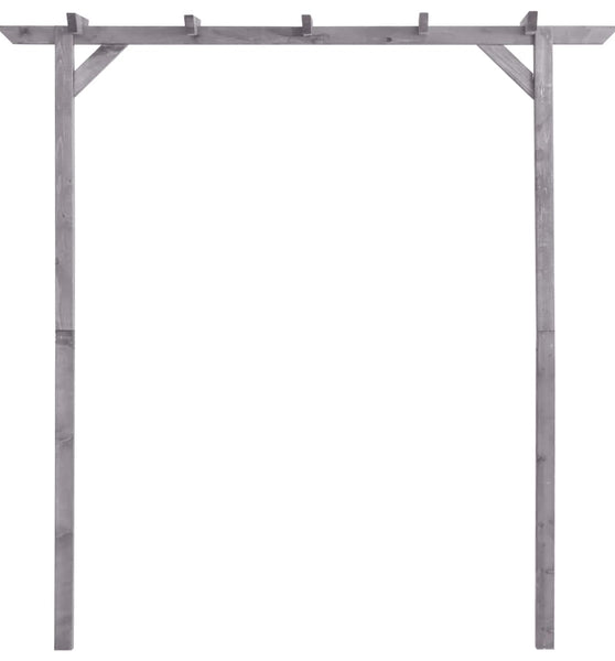 Garten-Pergola Grau 200x40x205 cm Imprägniertes Kiefernholz