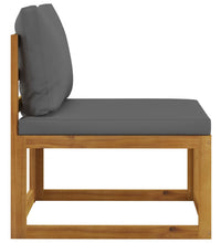 3-tlg. Garten-Lounge-Set mit Kissen Massivholz Akazie