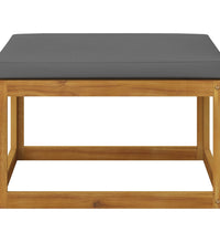 3-tlg. Garten-Lounge-Set mit Kissen Massivholz Akazie