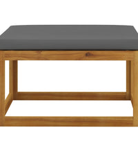 3-tlg. Garten-Lounge-Set mit Kissen Massivholz Akazie