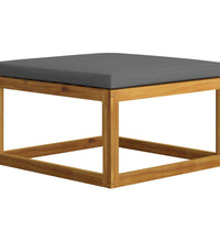 3-tlg. Garten-Lounge-Set mit Kissen Massivholz Akazie