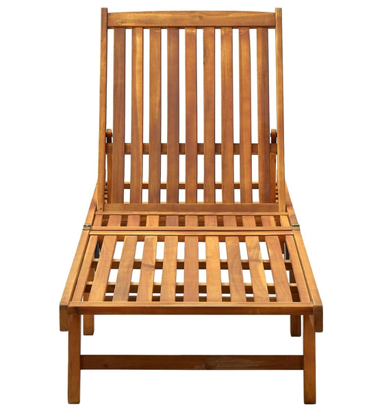 Sonnenliege Akazie Massivholz