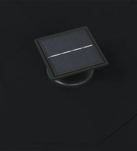 Sonnenschirm zur Wandmontage mit LEDs 300 cm Schwarz