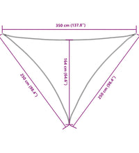 Sonnensegel Oxford-Gewebe Dreieckig 2,5x2,5x3,5 m Anthrazit