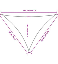 Sonnensegel Oxford-Gewebe Dreieckig 4x4x5,8 m Anthrazit