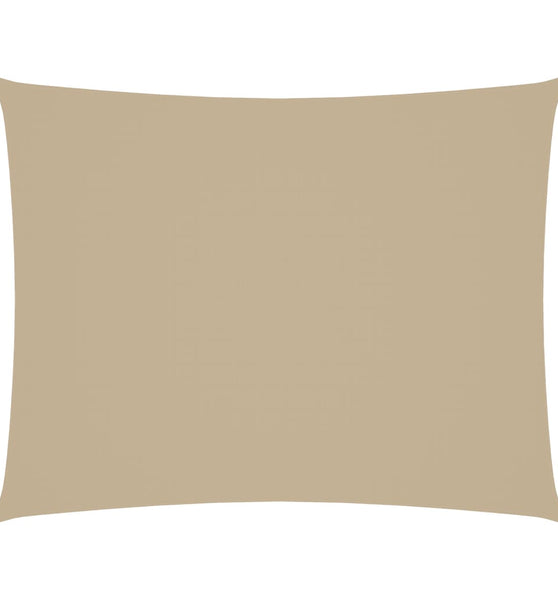 Sonnensegel Oxford-Gewebe Rechteckig 3,5x5 m Beige